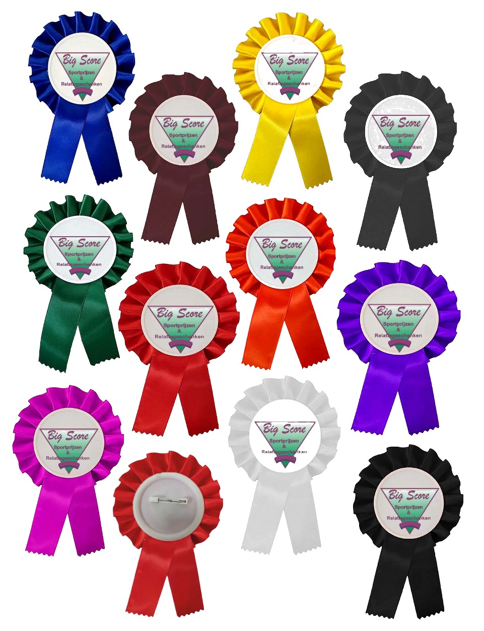 R 05 Jury Rozet Ø 8,5 L: 14,5 cm met optie Full-Colour logo Ø 50 mm